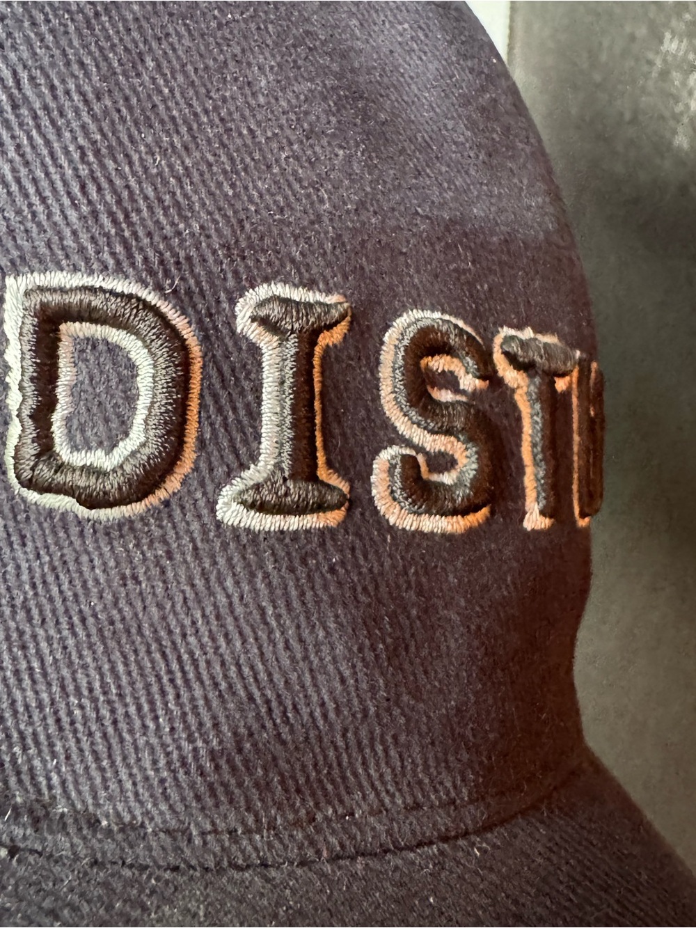 Vintage Y2K Disturbed Band Hat Bio-Domes Stretch Fit Cap Navy Blue S/M Nu Metal - Picture 6 of 7